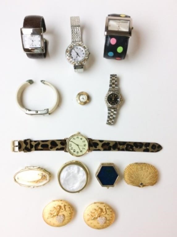 GROUPING OF MISC WATCHES PILLBOXES  2d4030