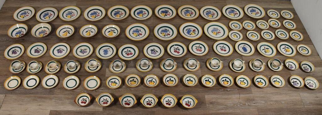 97 PIECES STANGL POTTERY DINNERWARE97