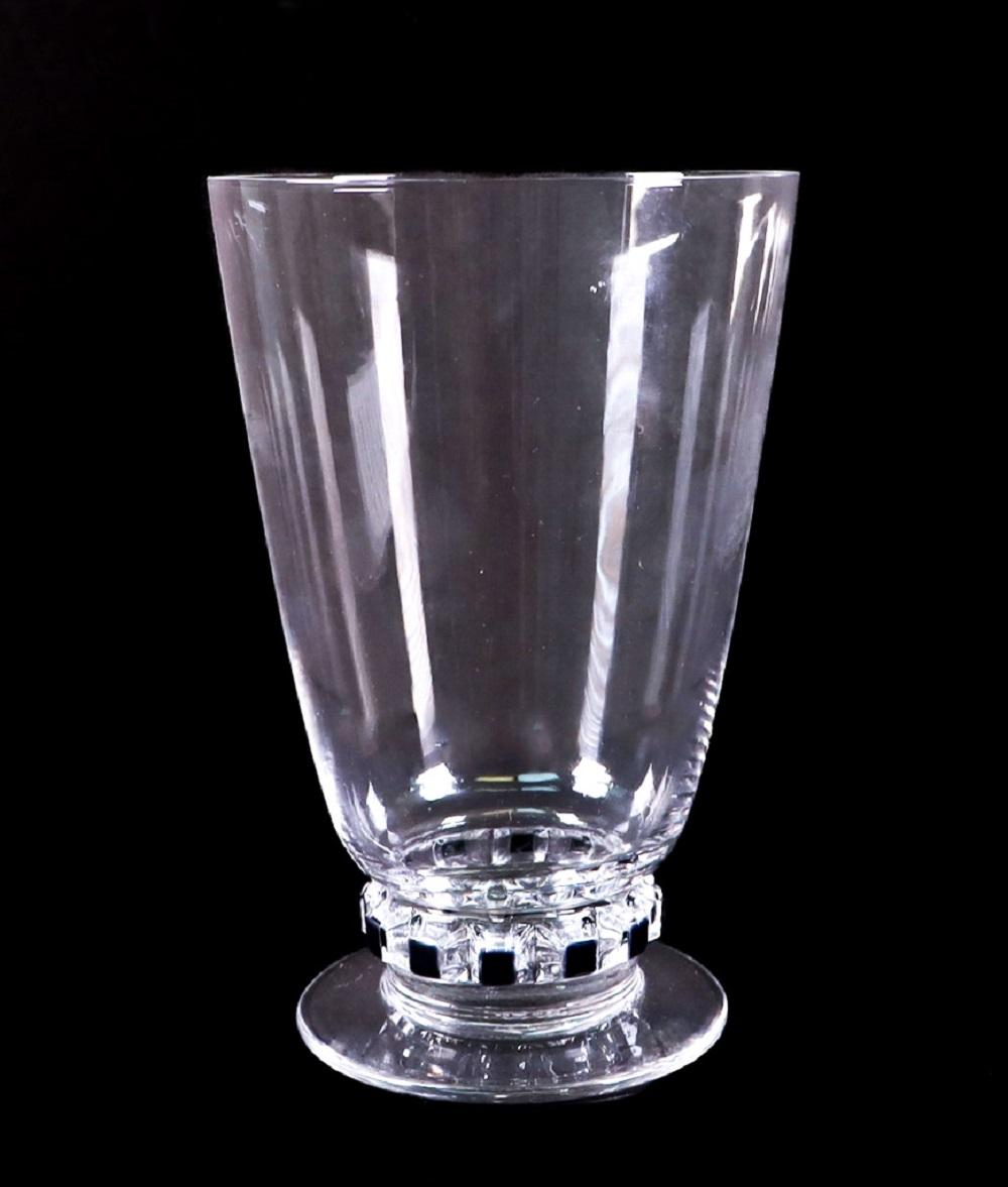 RENE LALIQUE UNAWIHR-2 FOOTED GLASS