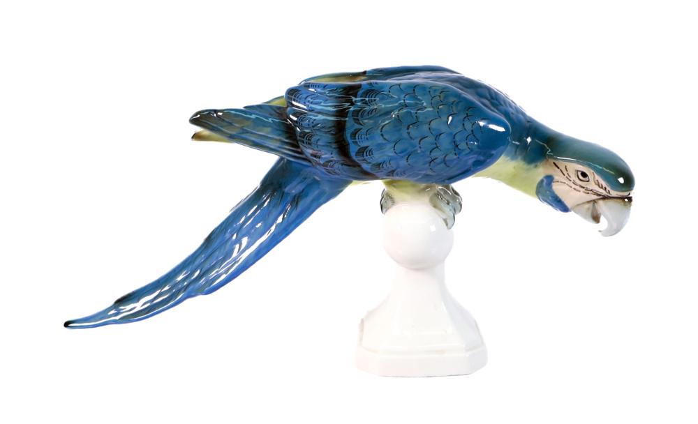 20TH C. PORCELAIN ROYAL DUX BLUE