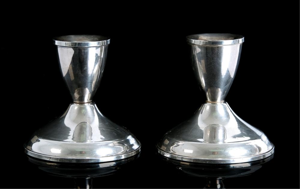 PAIR DUCHIN STERLING SILVER CANDLESTICK 2d4541