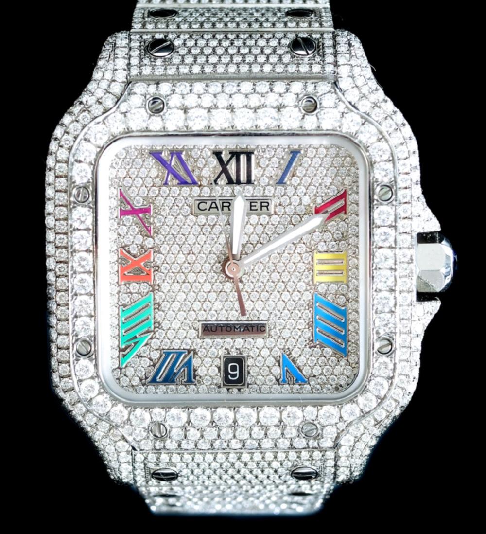 CARTIER DIAMOND SANTOS AUTOMATIC 2d4583