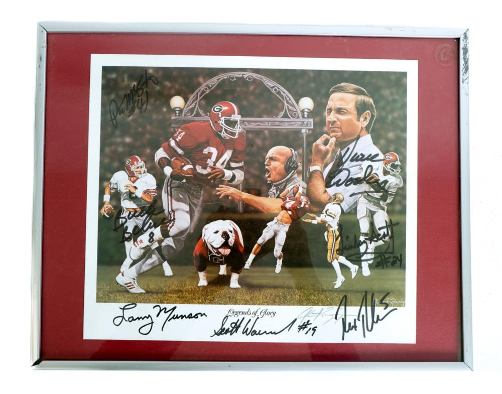 RARE UGA LEGENDS OF GLORY W 7 AUTOGRAPHSRare 2d4581