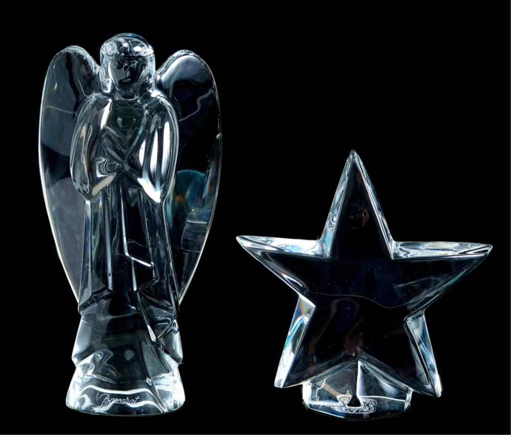 BACCARAT CRYSTAL STAR PAPERWEIGHT 2d45ed