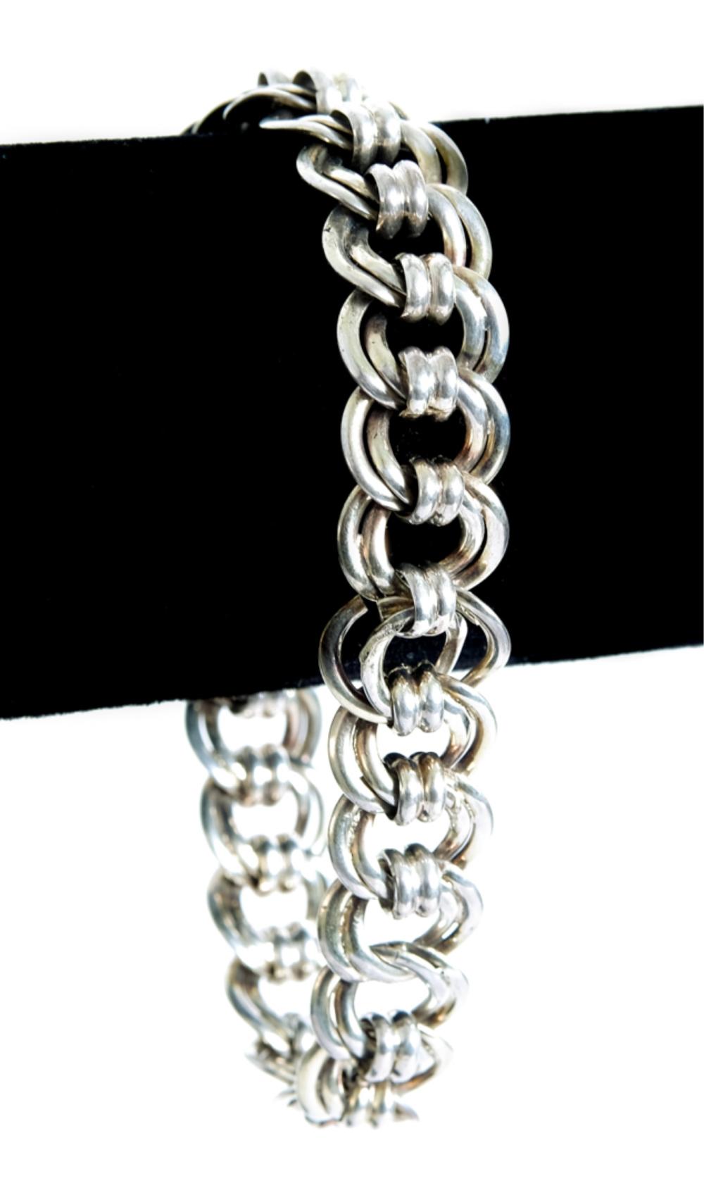 EUROPEAN SILVER CHAIN LINK BRACELETEuropean 2d46ca