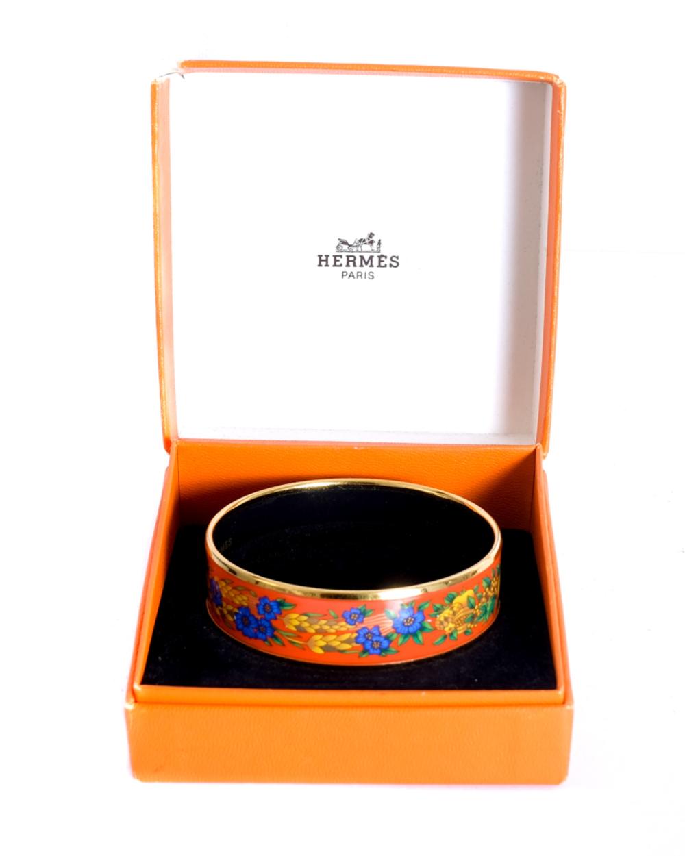 HERMES WIDE ENAMEL WHEAT FRUITS