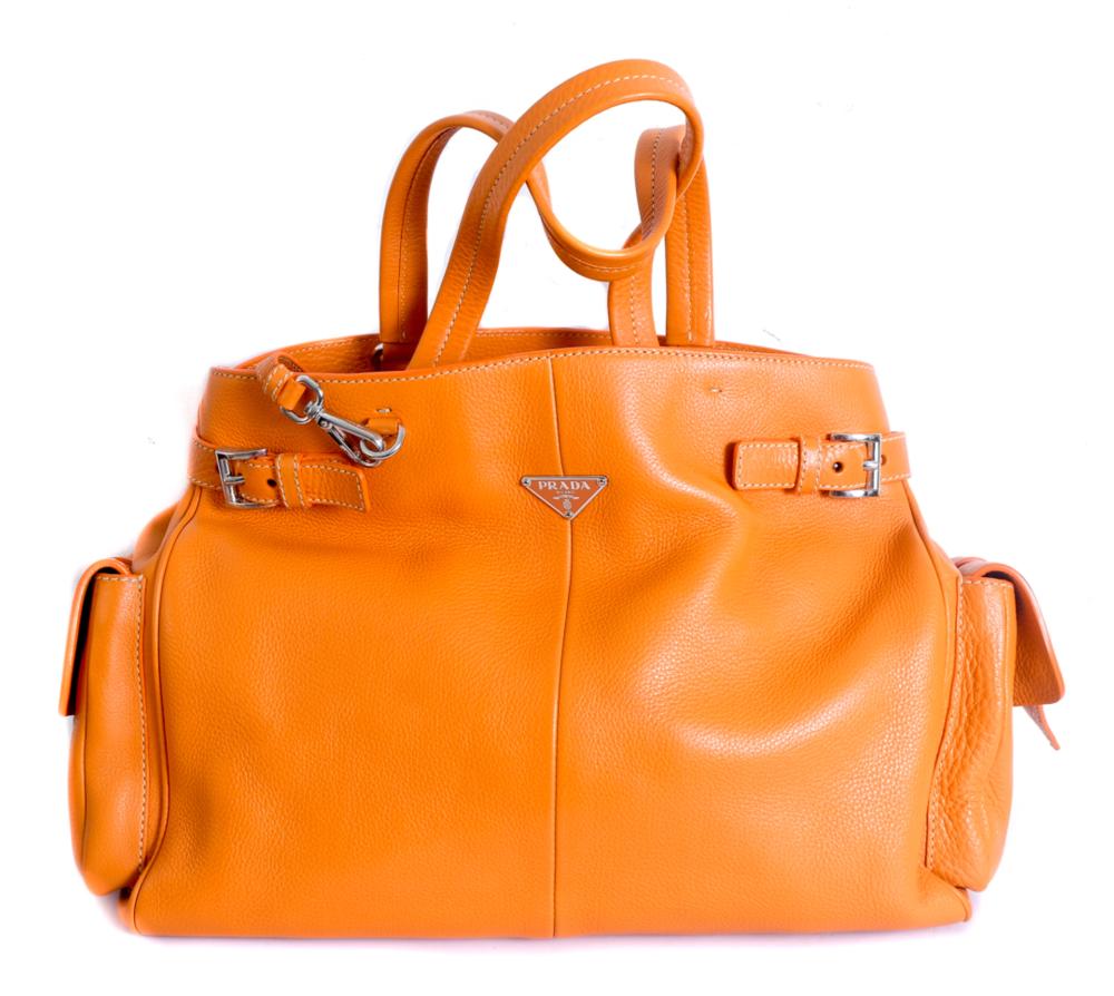 LIKE NEW PRADA SADDLE BAG IN ORANGE 2d4877