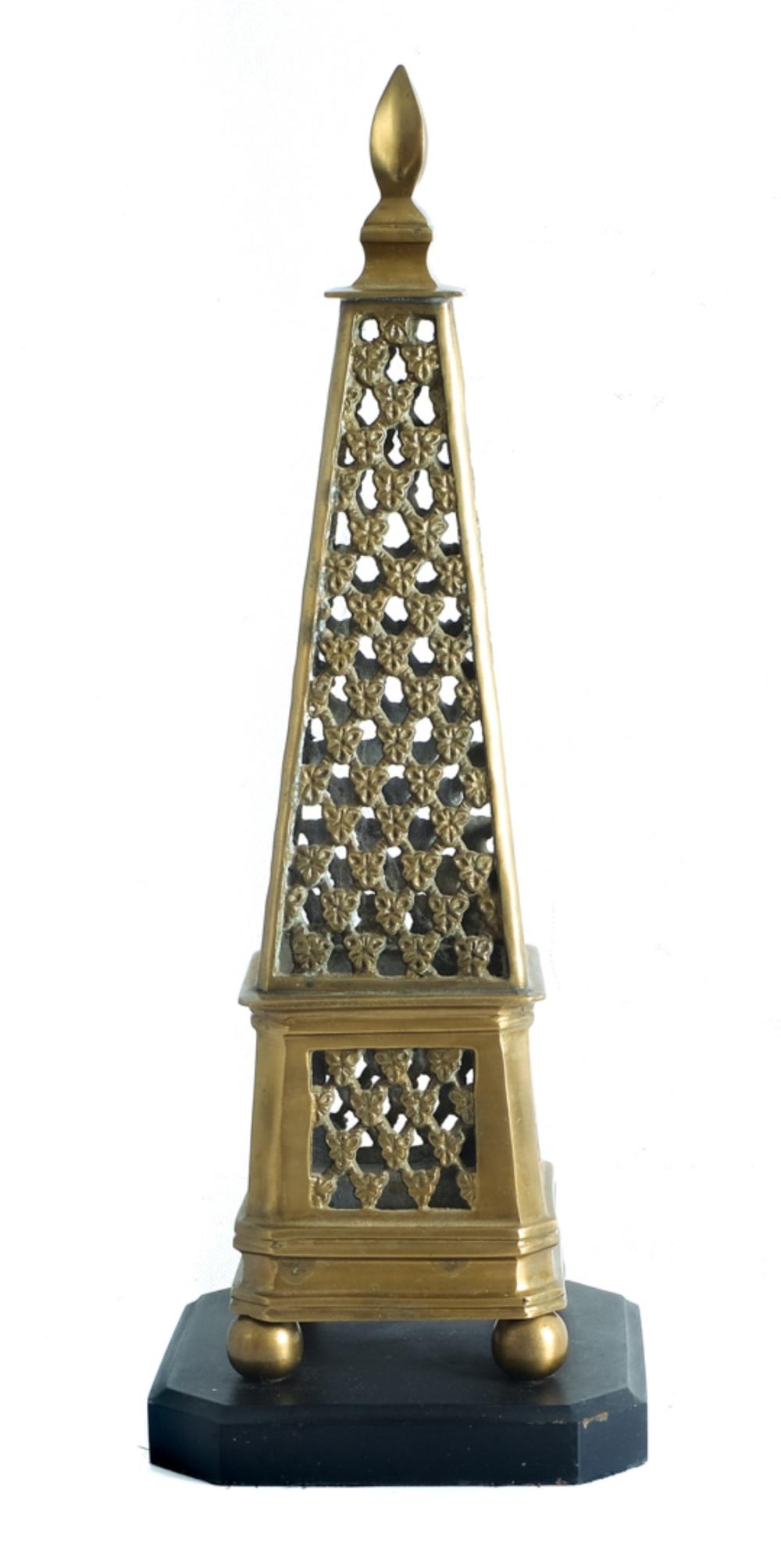 ARCHITECTURAL STYLE BRASS TABLE 2d5053