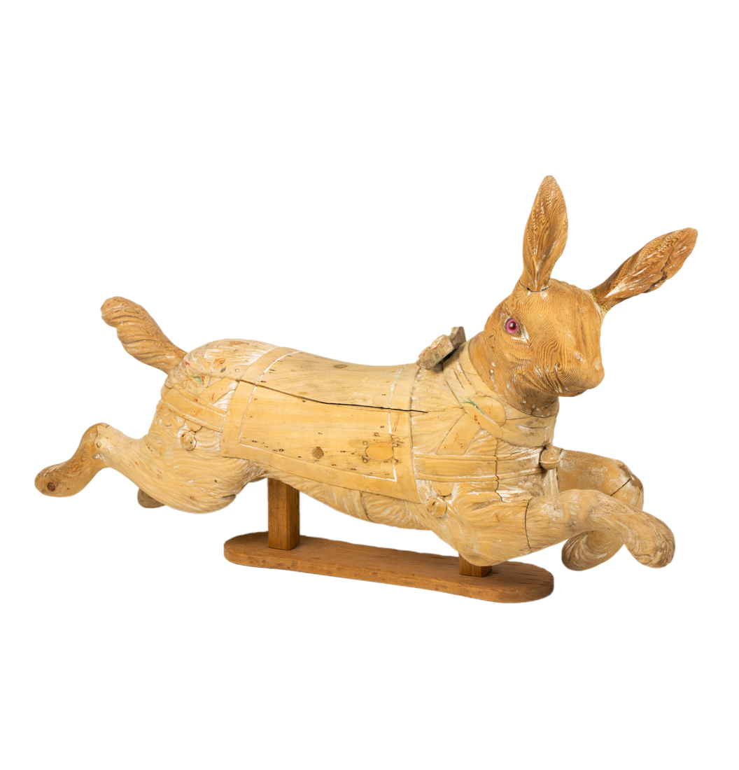 A CARVED CAROUSEL RABBIT A carved 2d2a94