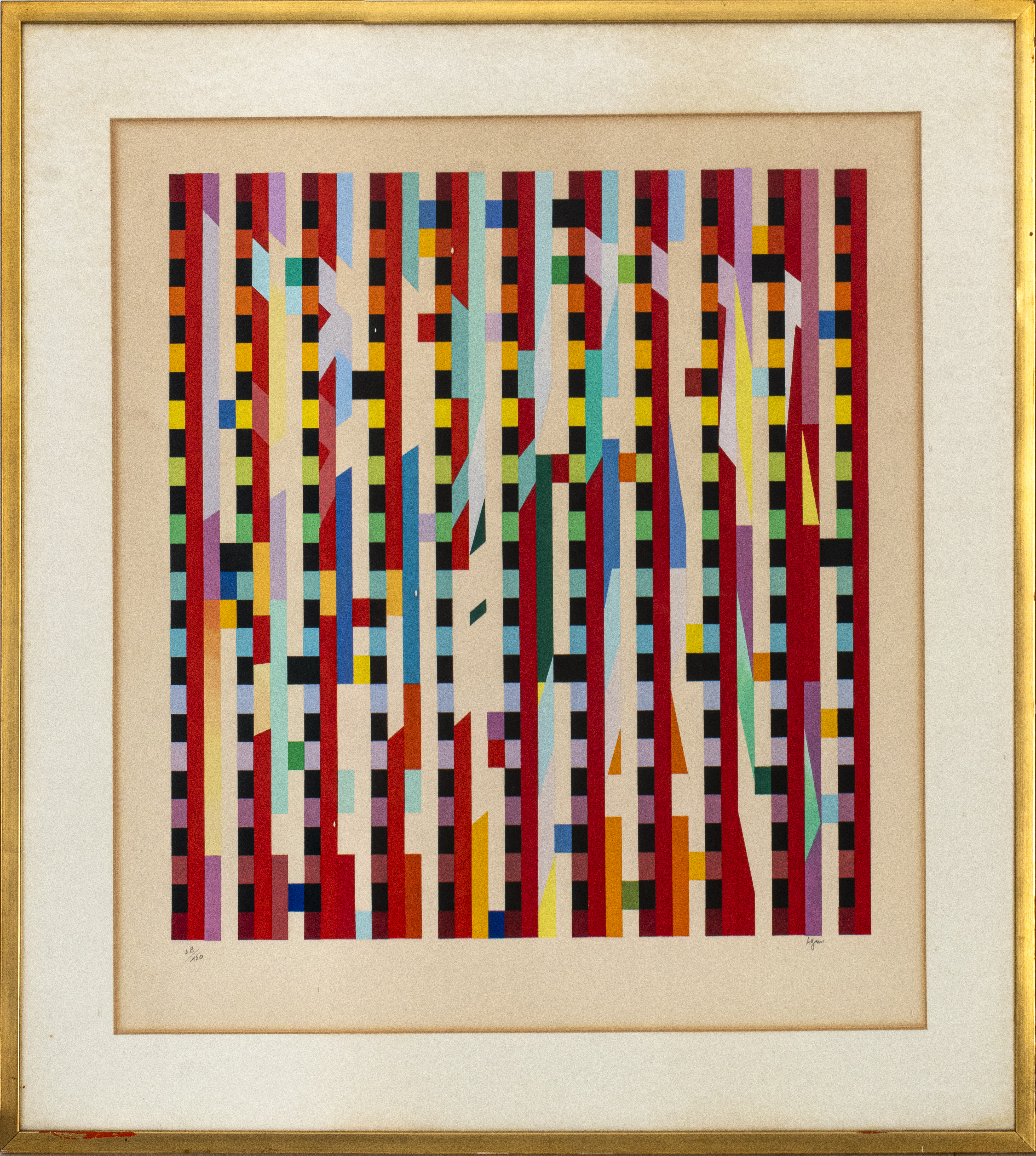 YAACOV AGAM AGAMOGRAPH LITHOGRAPH 2d2b0c