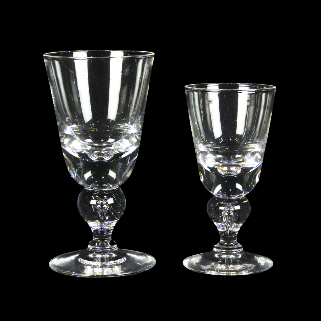  LOT OF 19 STEUBEN GLASS STEMWARE 2d2b1d