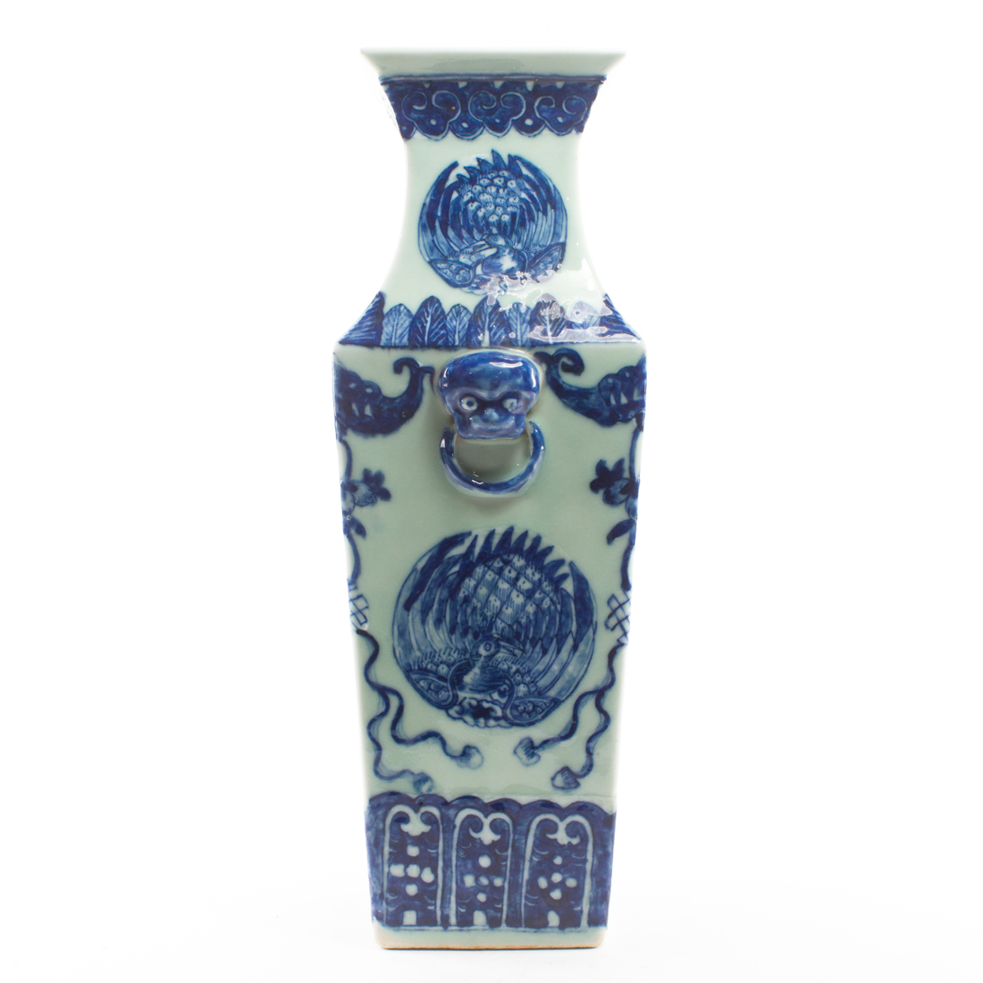 CHINESE BLUE AND WHITE SQUARE-FORM