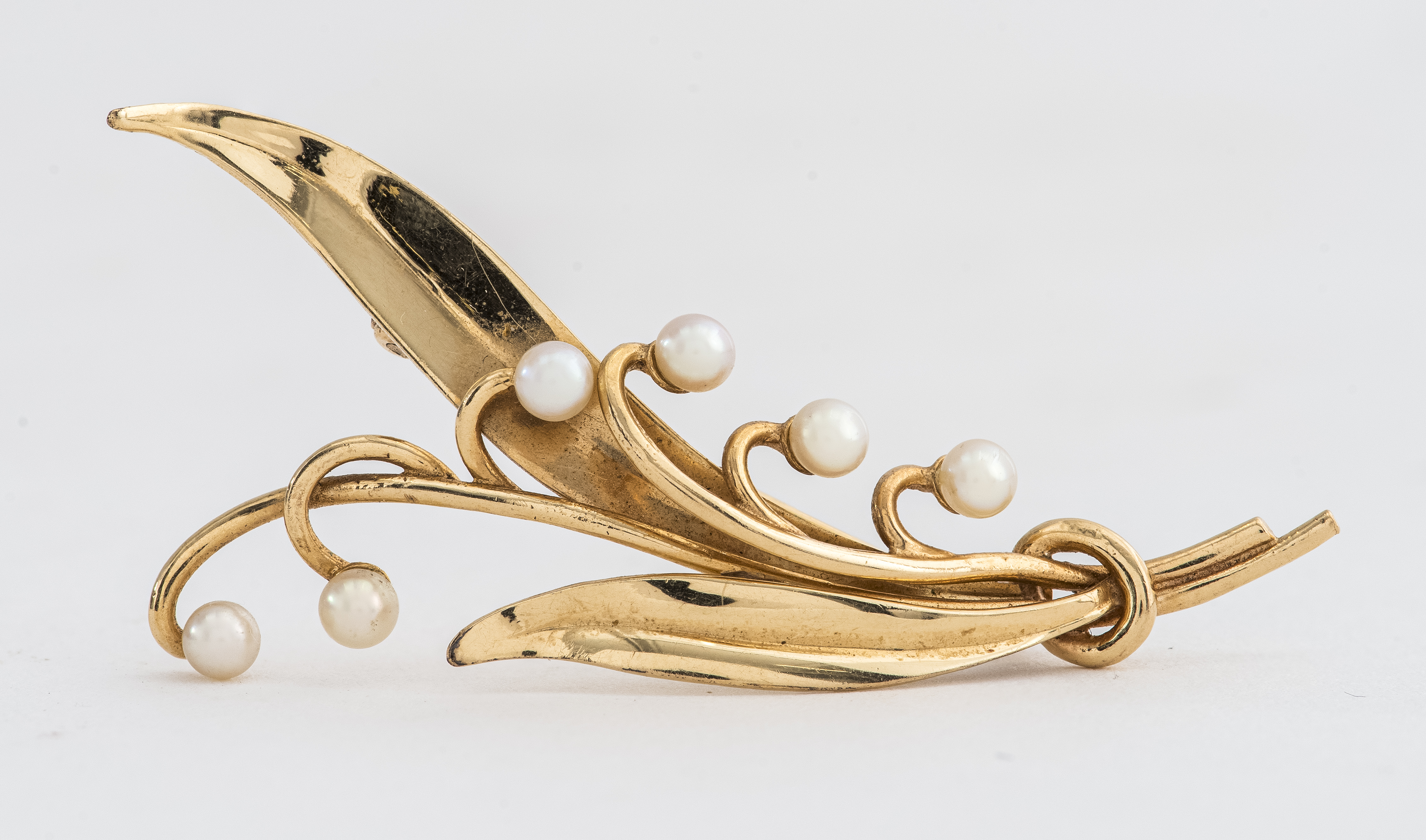 RETRO 1940 S 14K YELLOW GOLD PEARL 2d2bf6