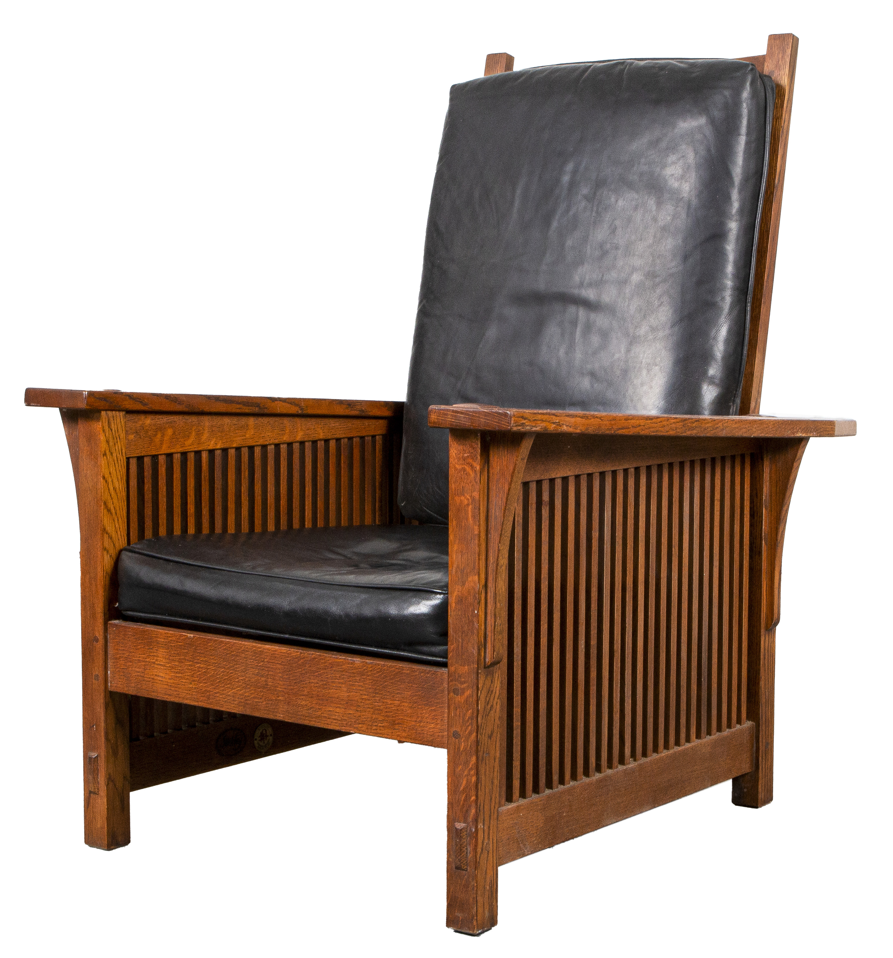 STICKLEY MANNER OAK AND BLACK LEATHER 2d2c7a