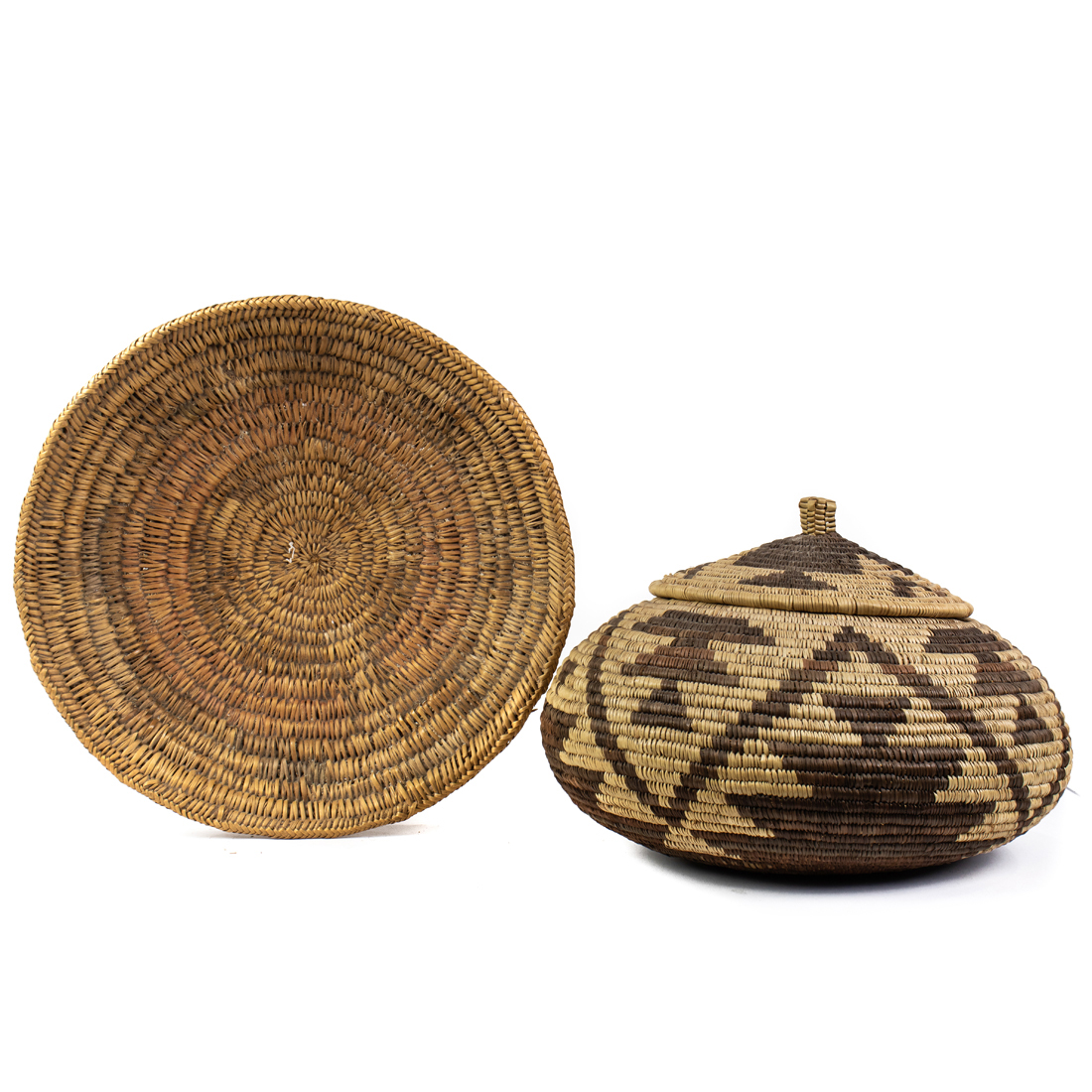  LOT OF 2 NATIVE AMERICAN BASKETS 2d2ccb