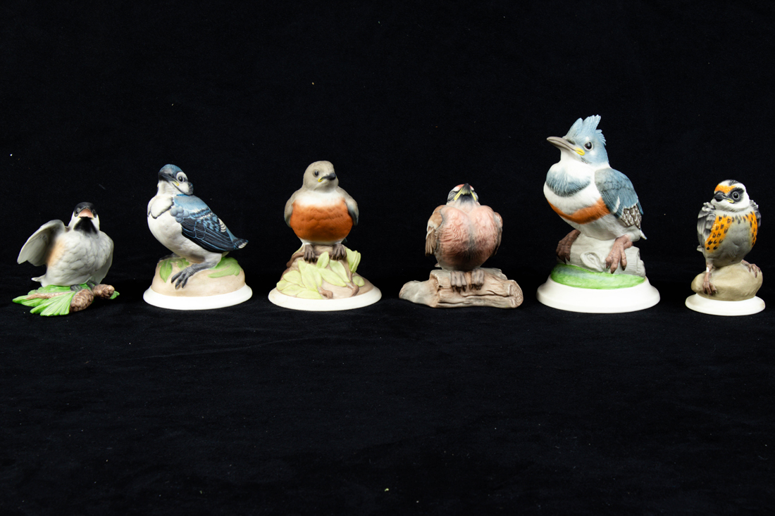  LOT OF 6 BOEHM PORCELAIN FLEDGLING 2d2d08