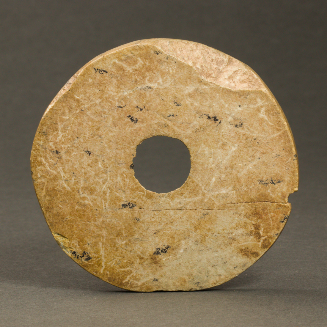 CHINESE STONE CARVED BI DISC Chinese