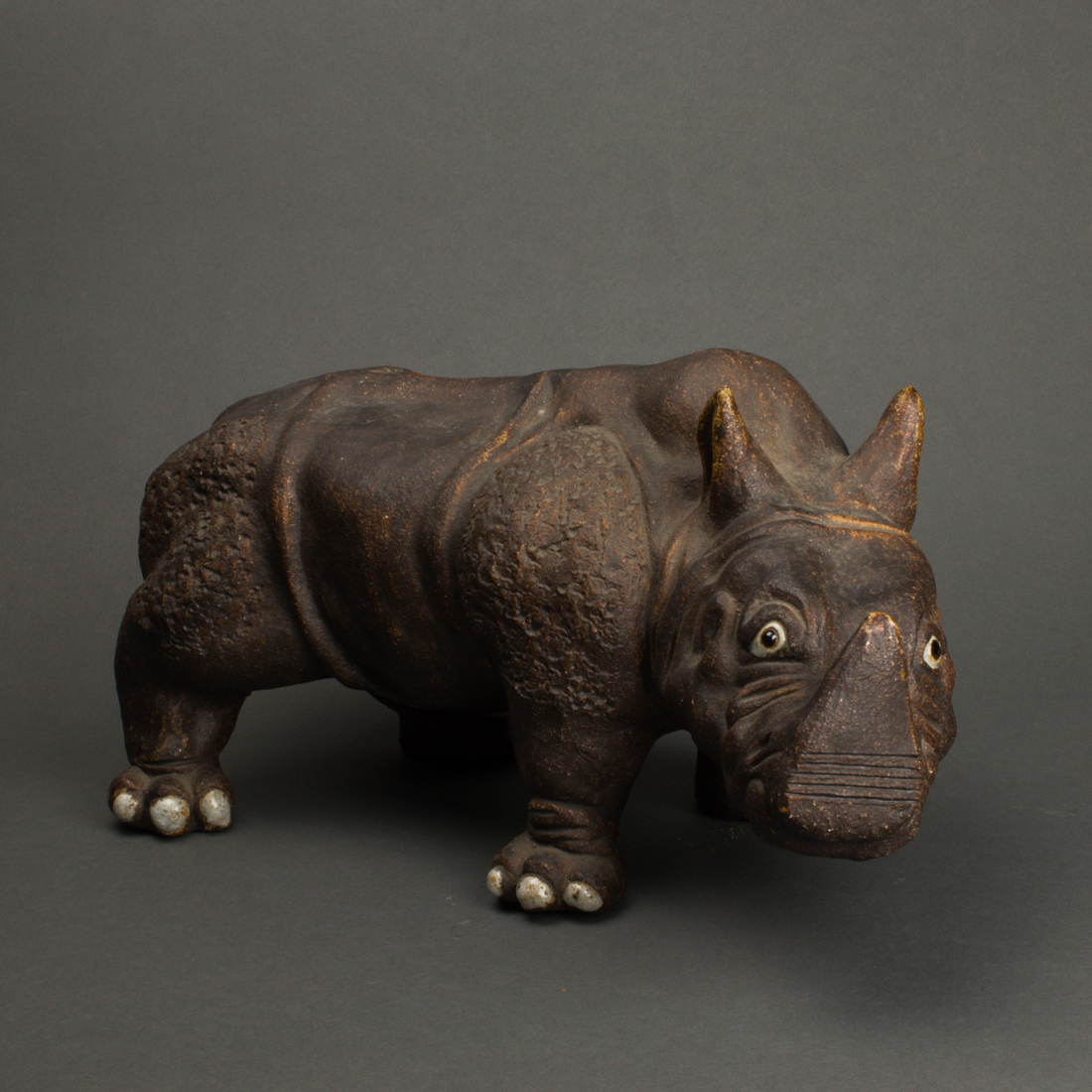 CHINESE SHIWAN MODEL OF A RHINO