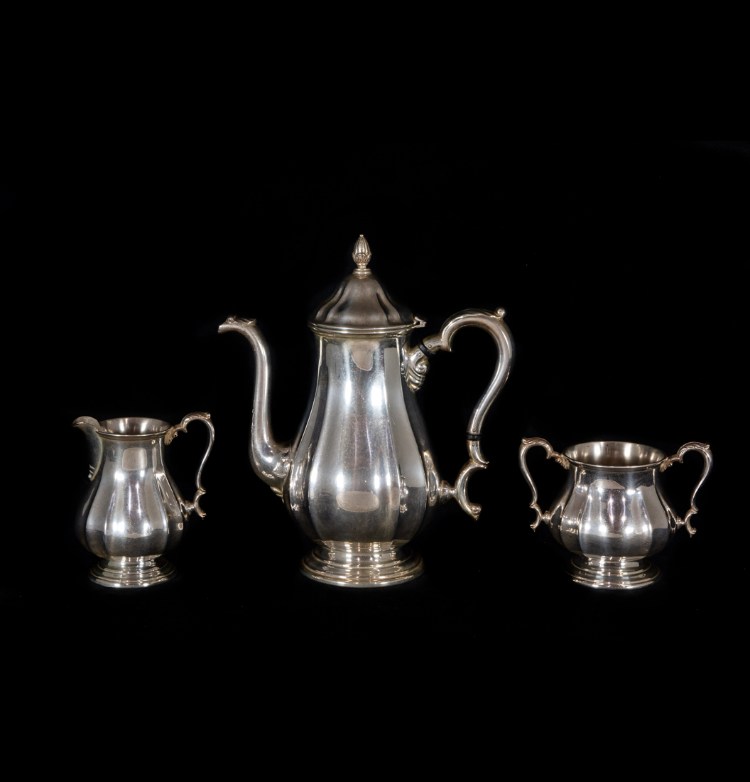 A ROGERS STERLING COFFEE SERVICE 2d2f43