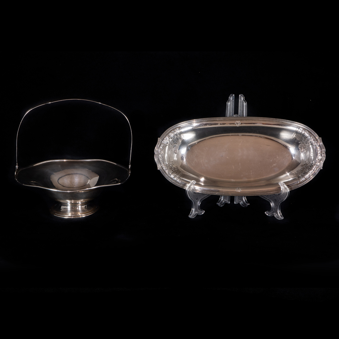 TWO STERLING TABLE ARTICLES: A
