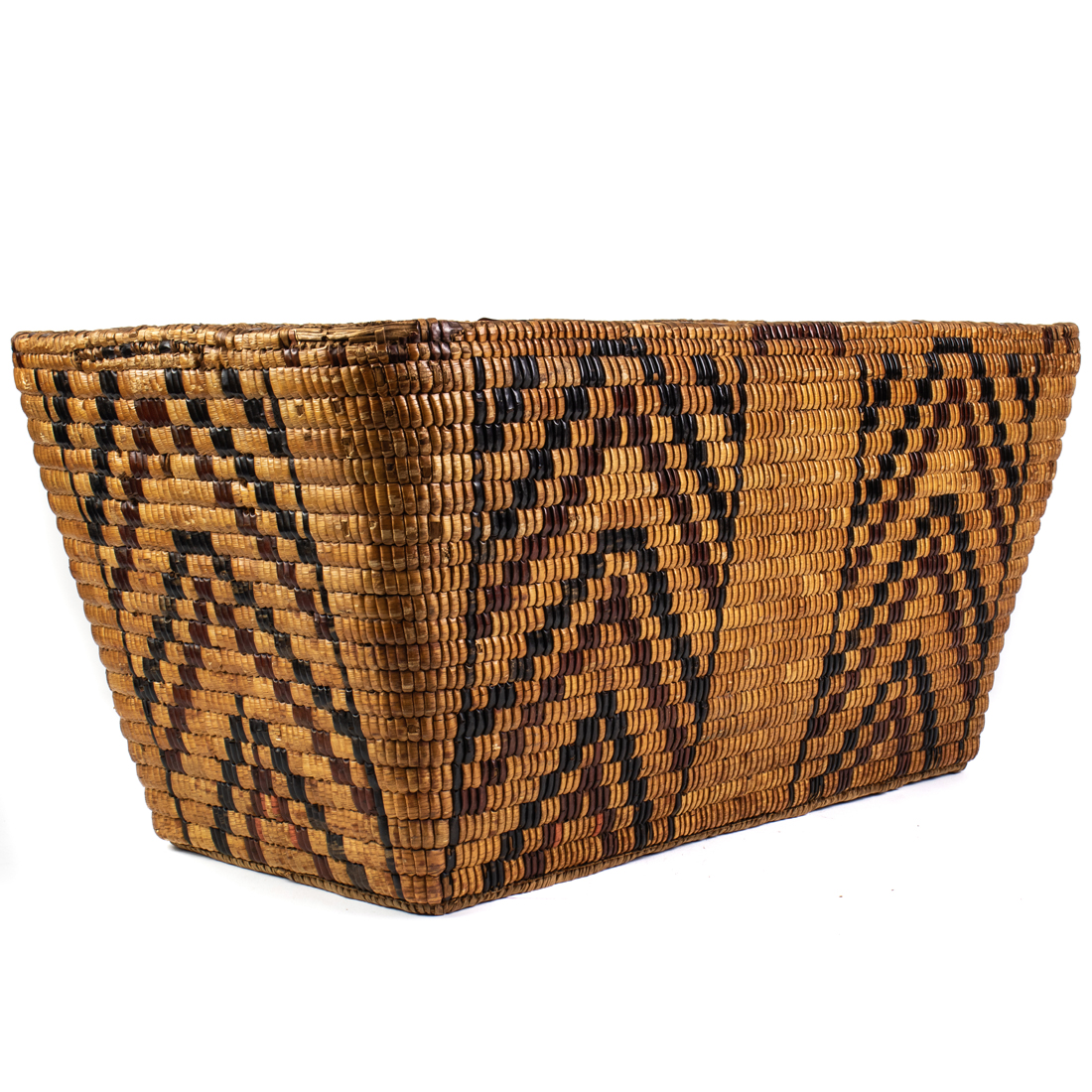 A LARGE SALISH STORAGE BASKET A 2d2f62