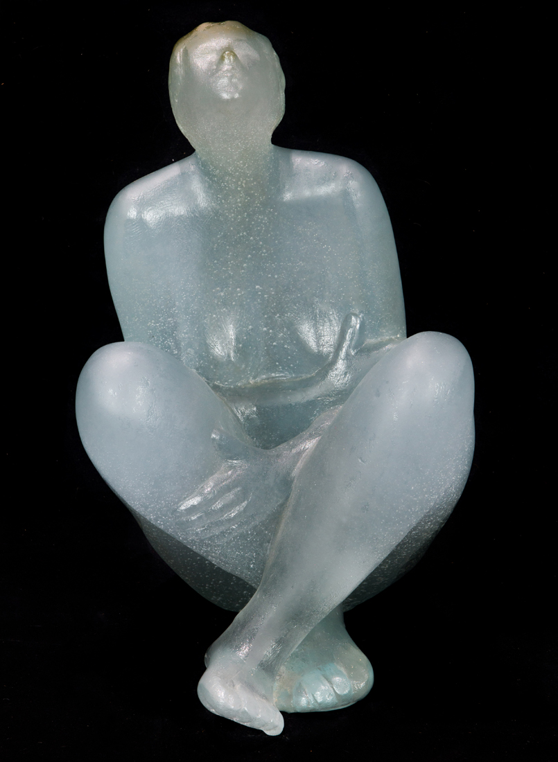 A DAUM PATE DE VERRE GLASS FIGURE