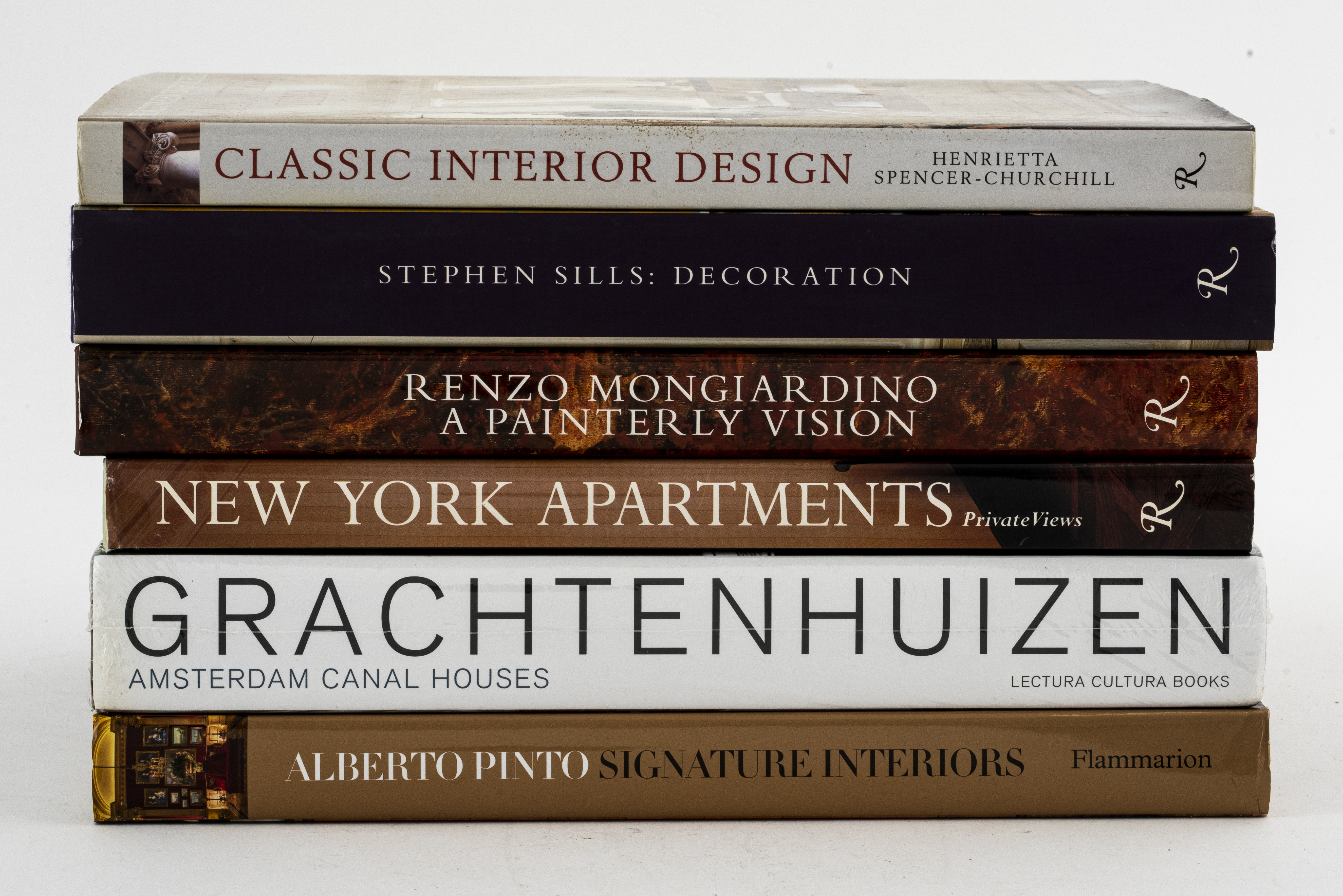 BOOKS ON INTERIOR DESIGN AND DECORATORS,