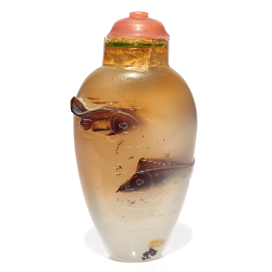 CHINESE SHADOW AGATE SNUFF BOTTLE 2d3182