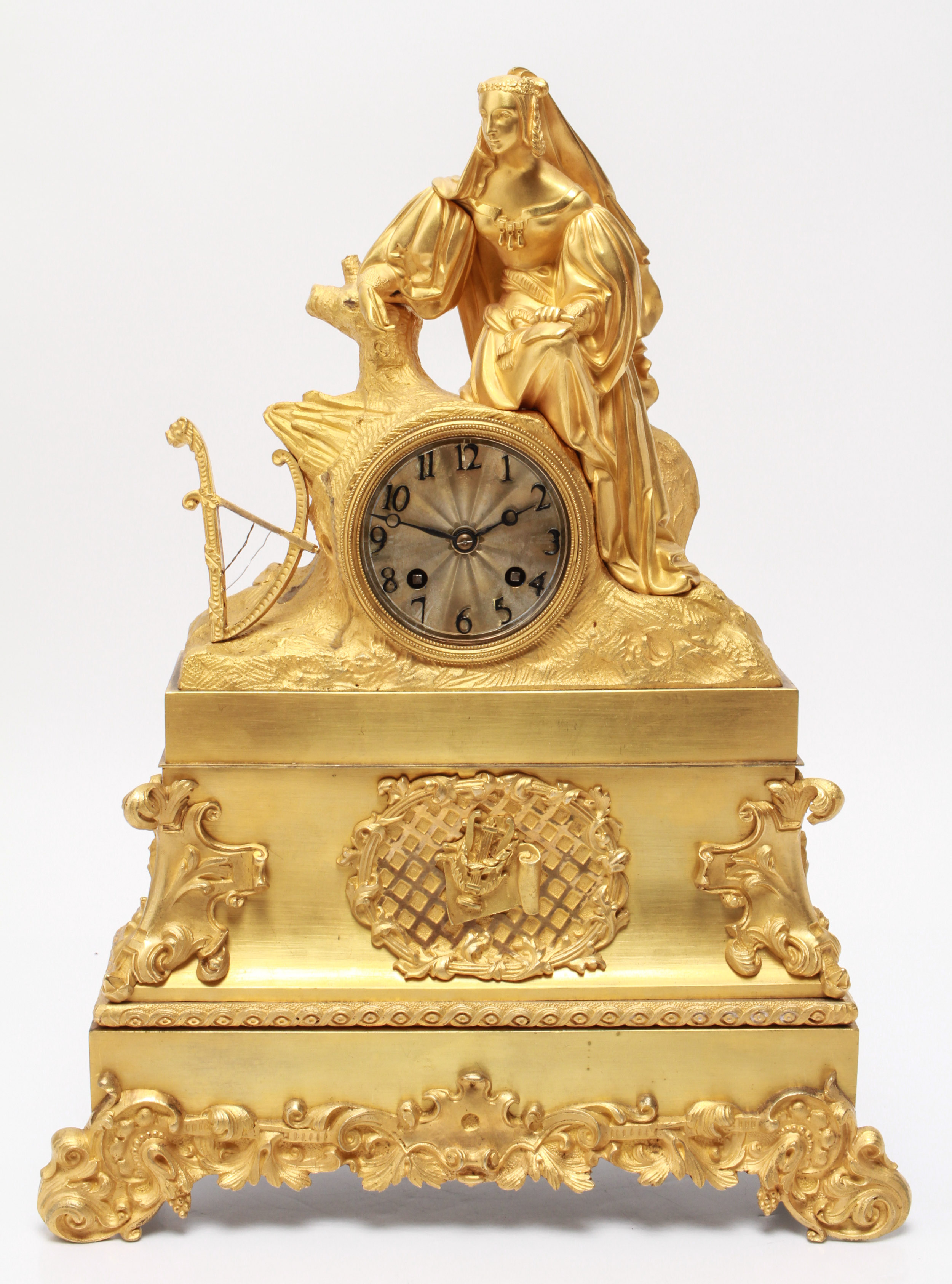 FRENCH GILT-BRONZE ORMOLU FIGURAL