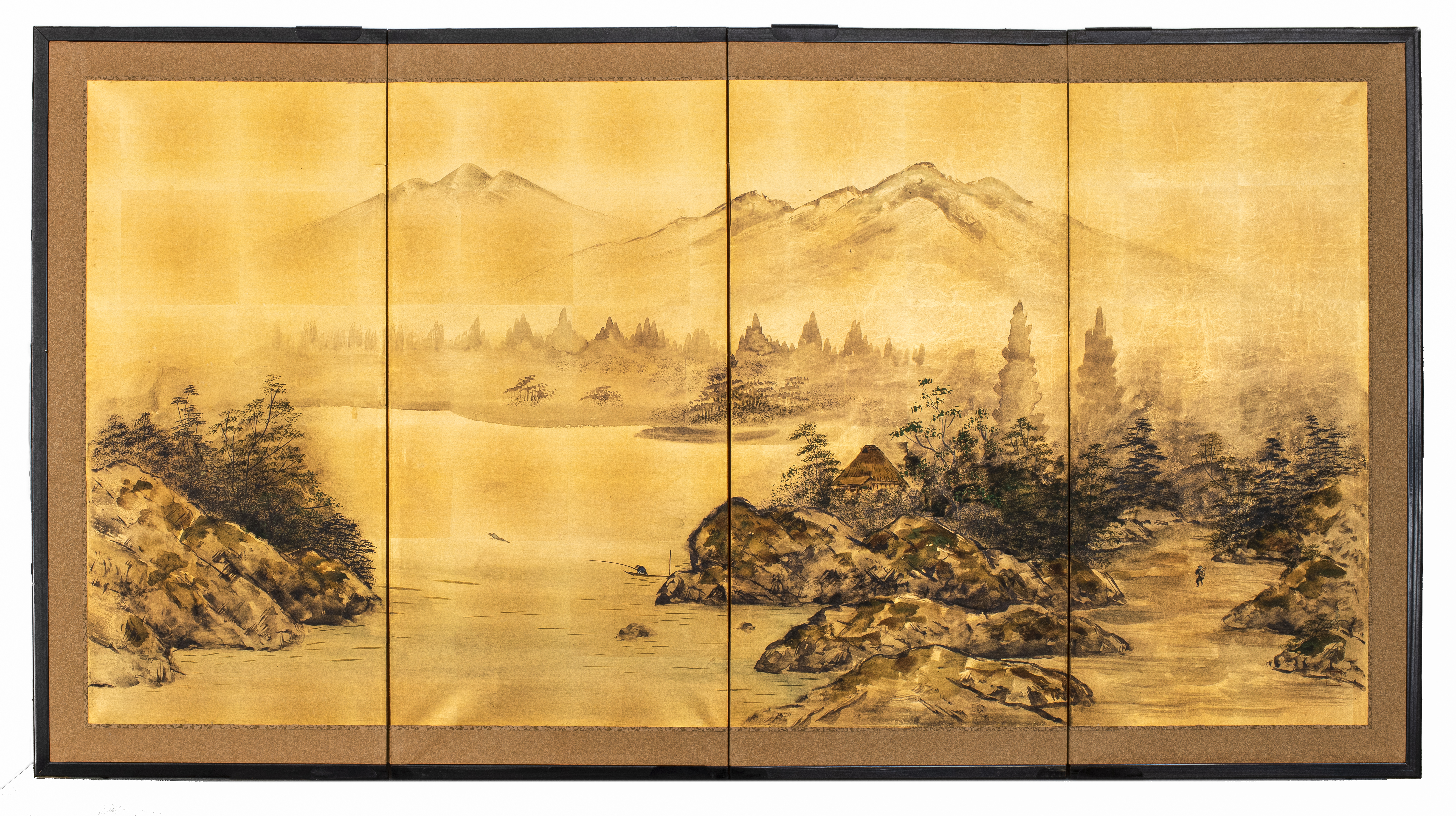 JAPANESE SHOWA BYOBU LANDSCAPE 2d3917