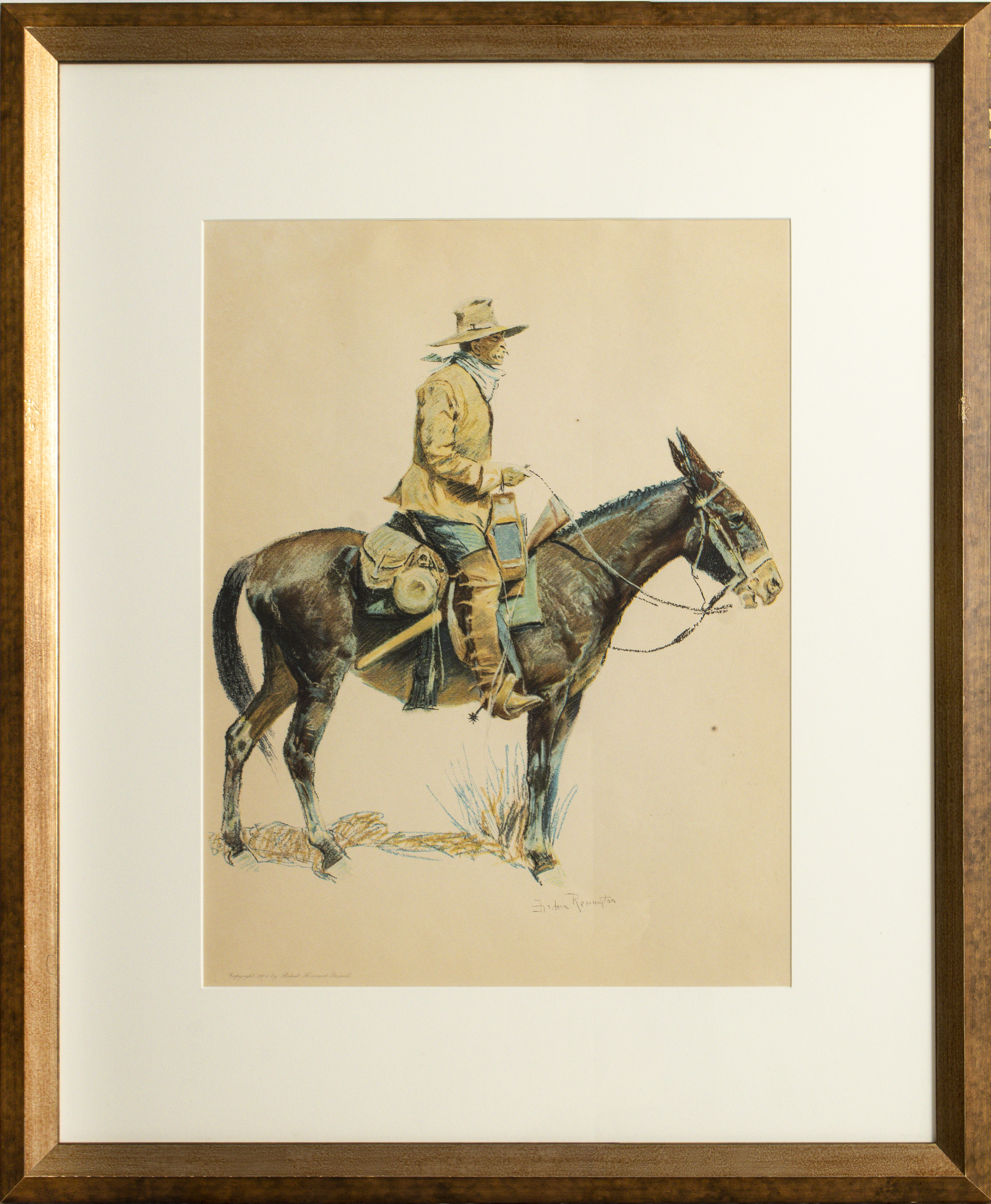 FREDERIC REMINGTON LITHOGRAPH,