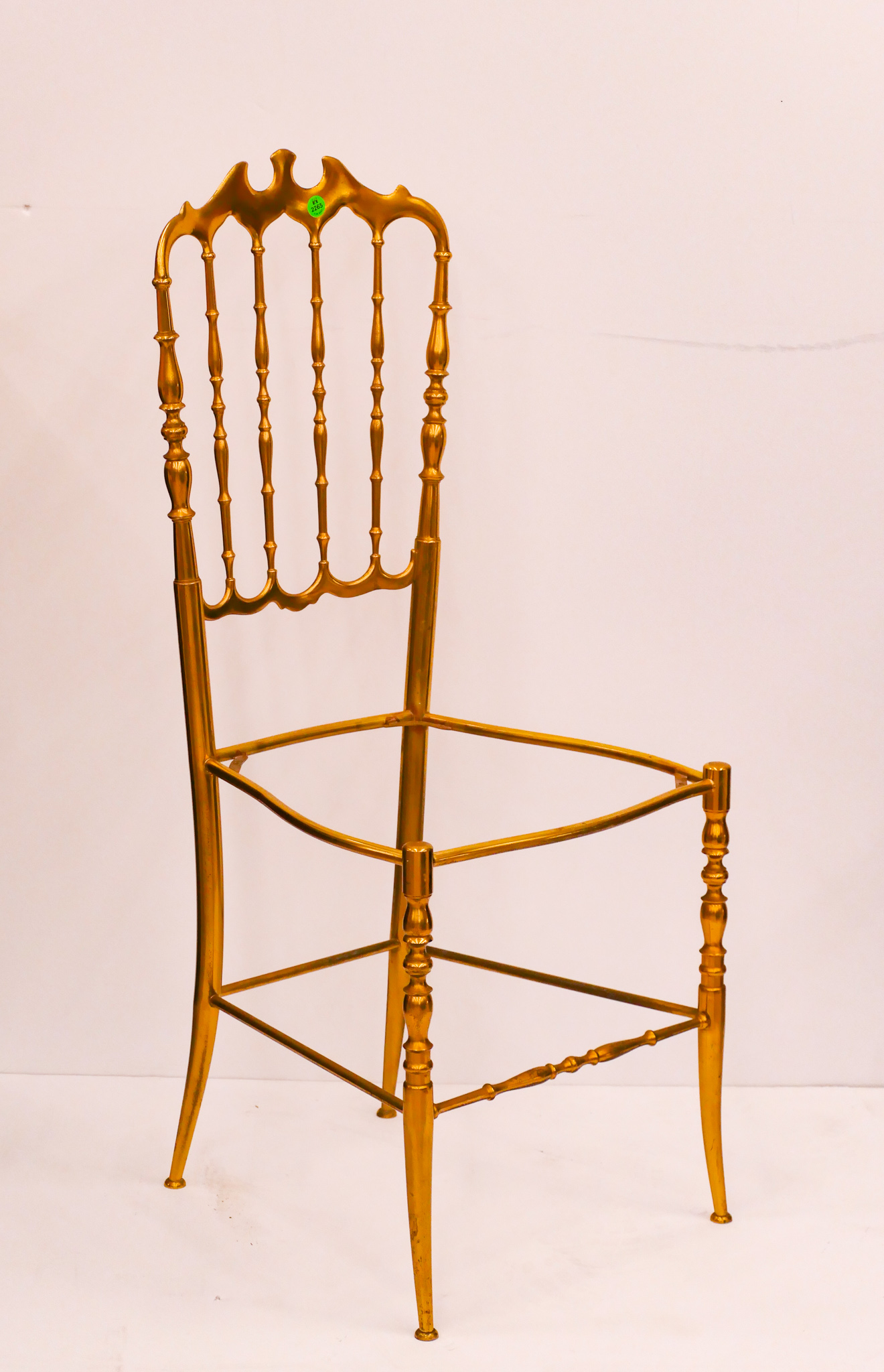 Midcentury Brass Vanity Side chair  2d6168