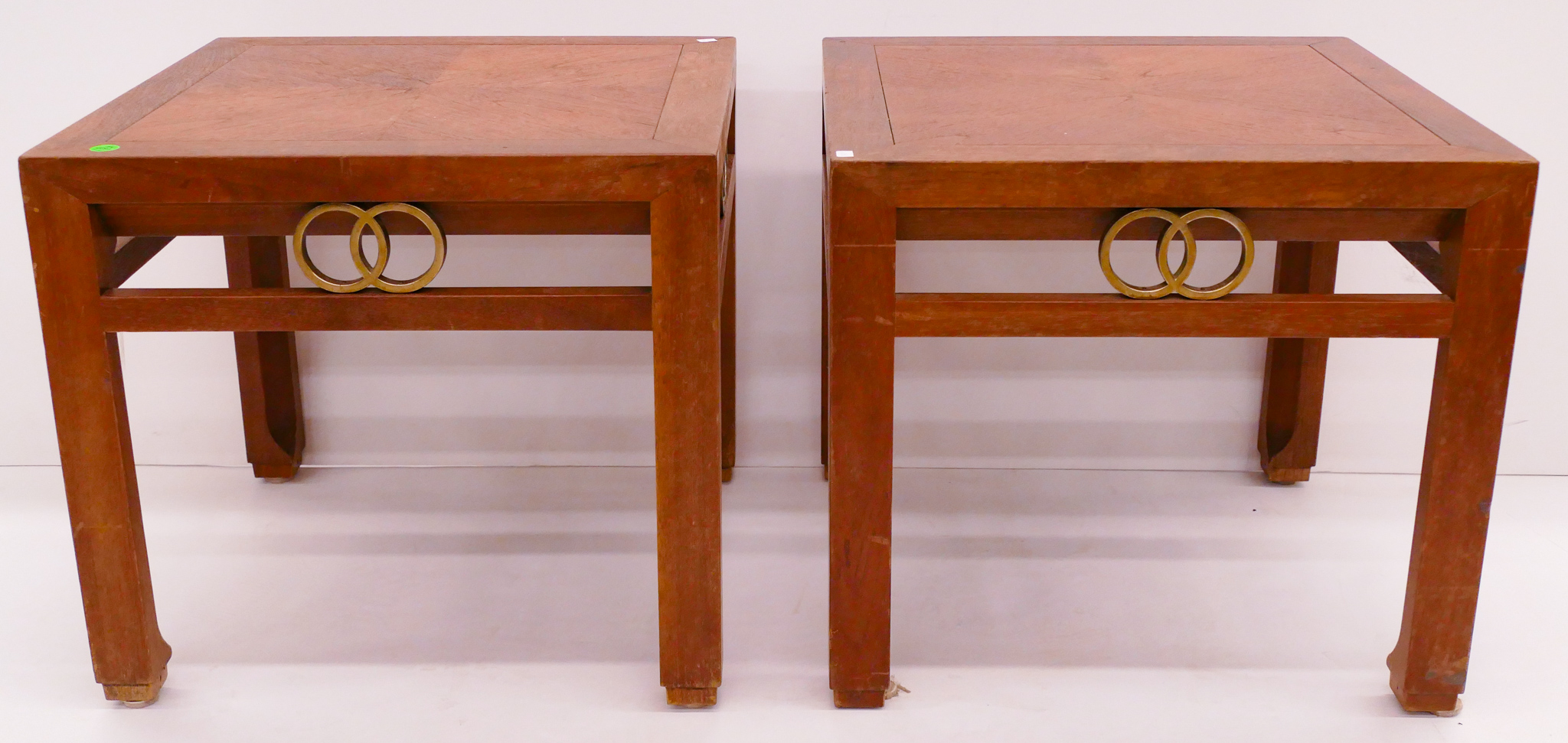 Pair Baker Midcentury Square End