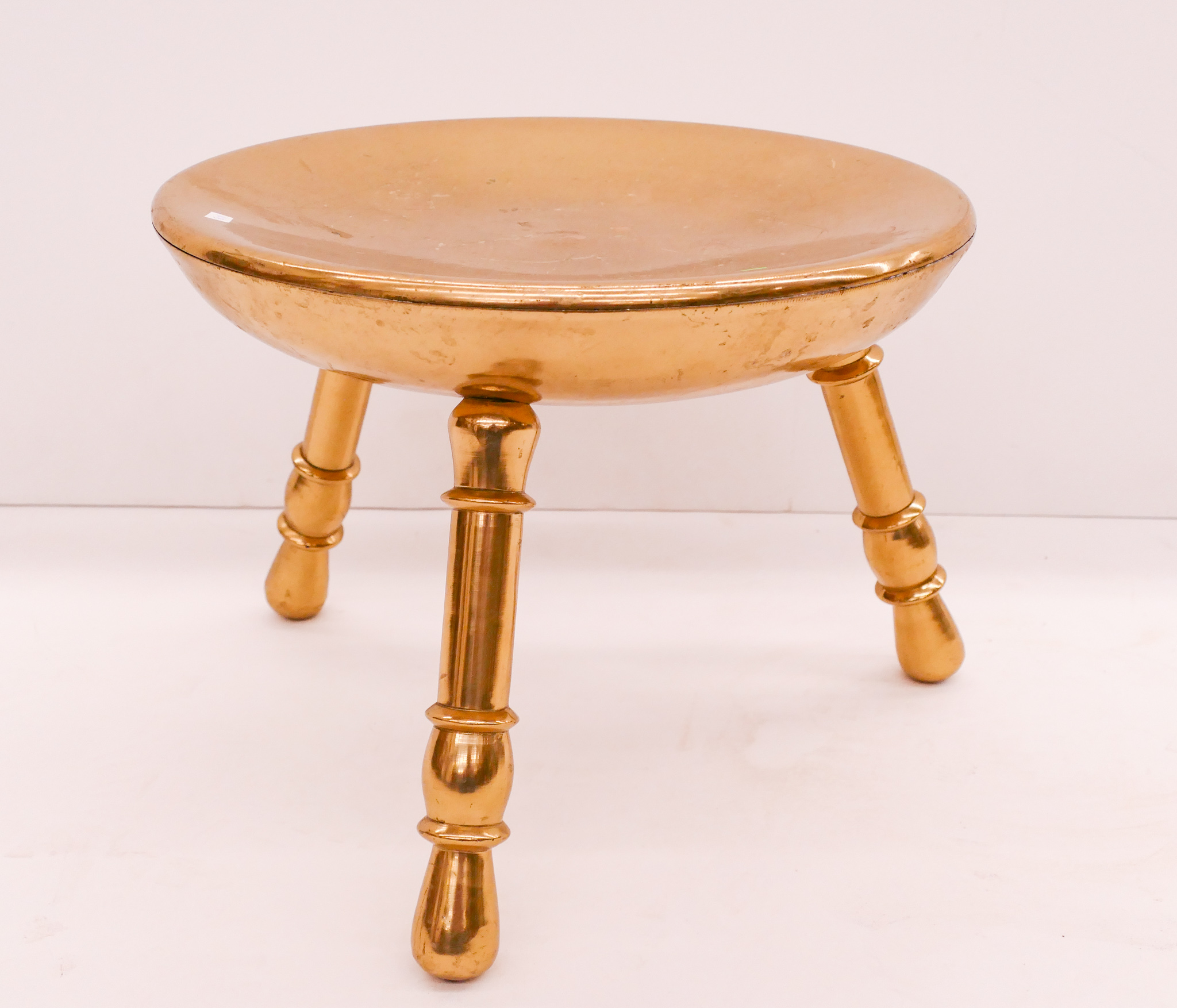 Turkish Brass Foot Stool 10x14  2d61bb