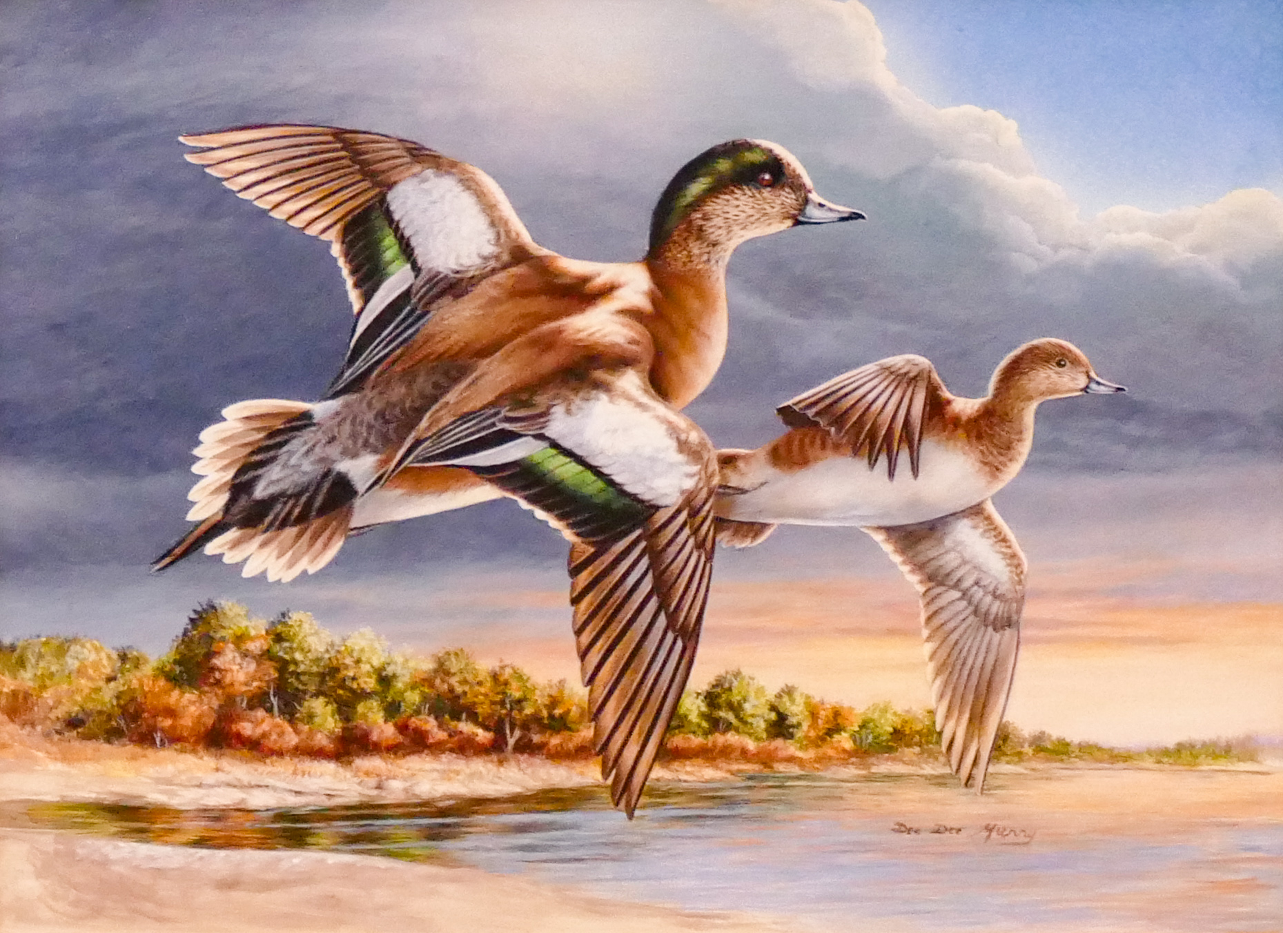 Dee Dee Murry Ducks in Flight  2d621e