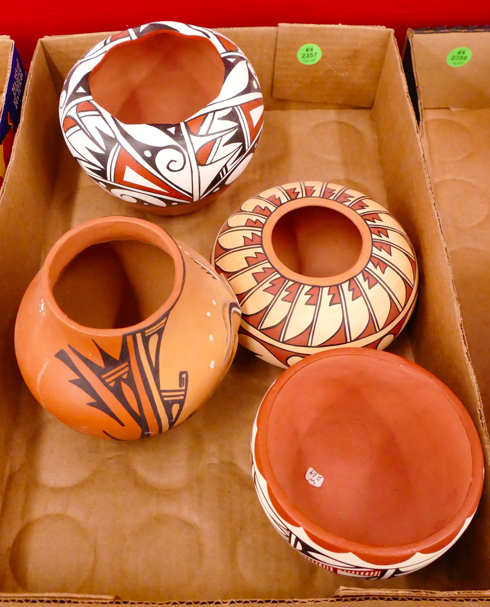 Box 4pc Jemez Southwest Decorated