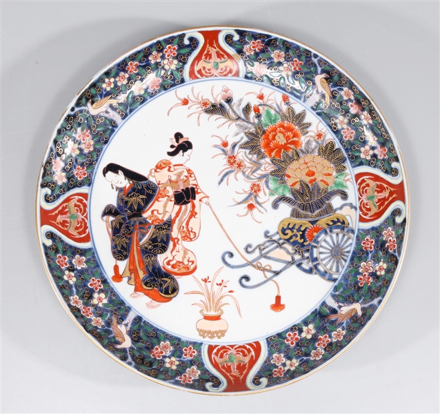 Chinese Imari style charger with 2d629a