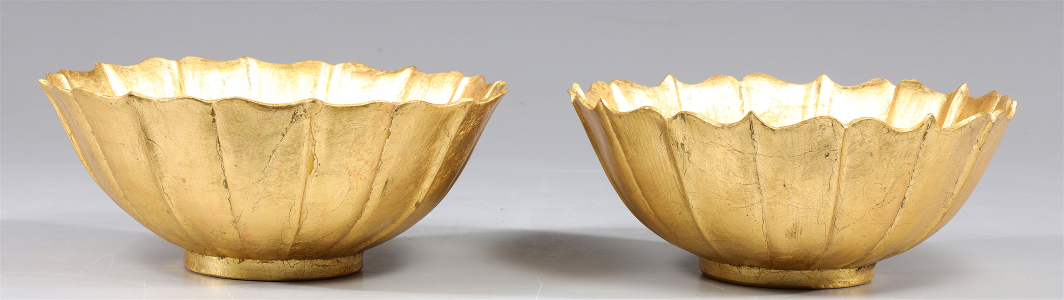 Pair of Chinese ceramic gilt lotus 2d629b