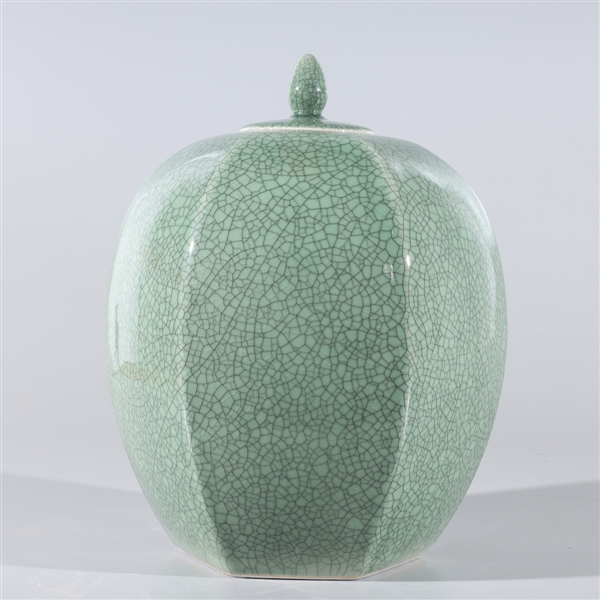 Chinese celadon crackle glazed