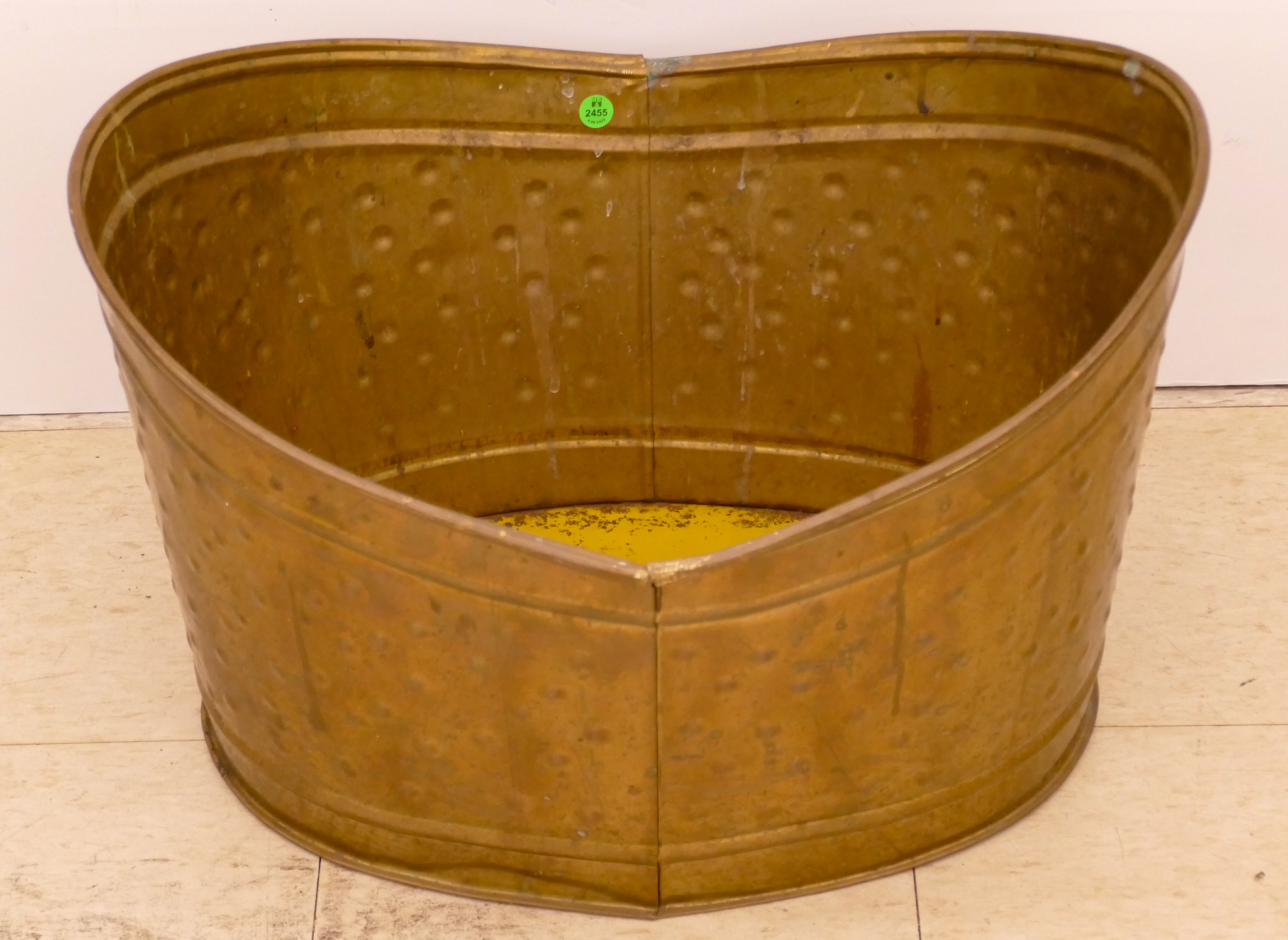 Vintage Brass Log Bin- 14x22''