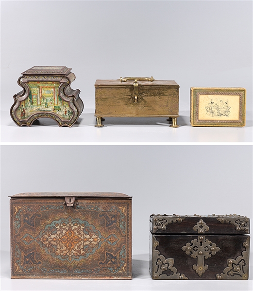 Group of five various boxes and 2d6326