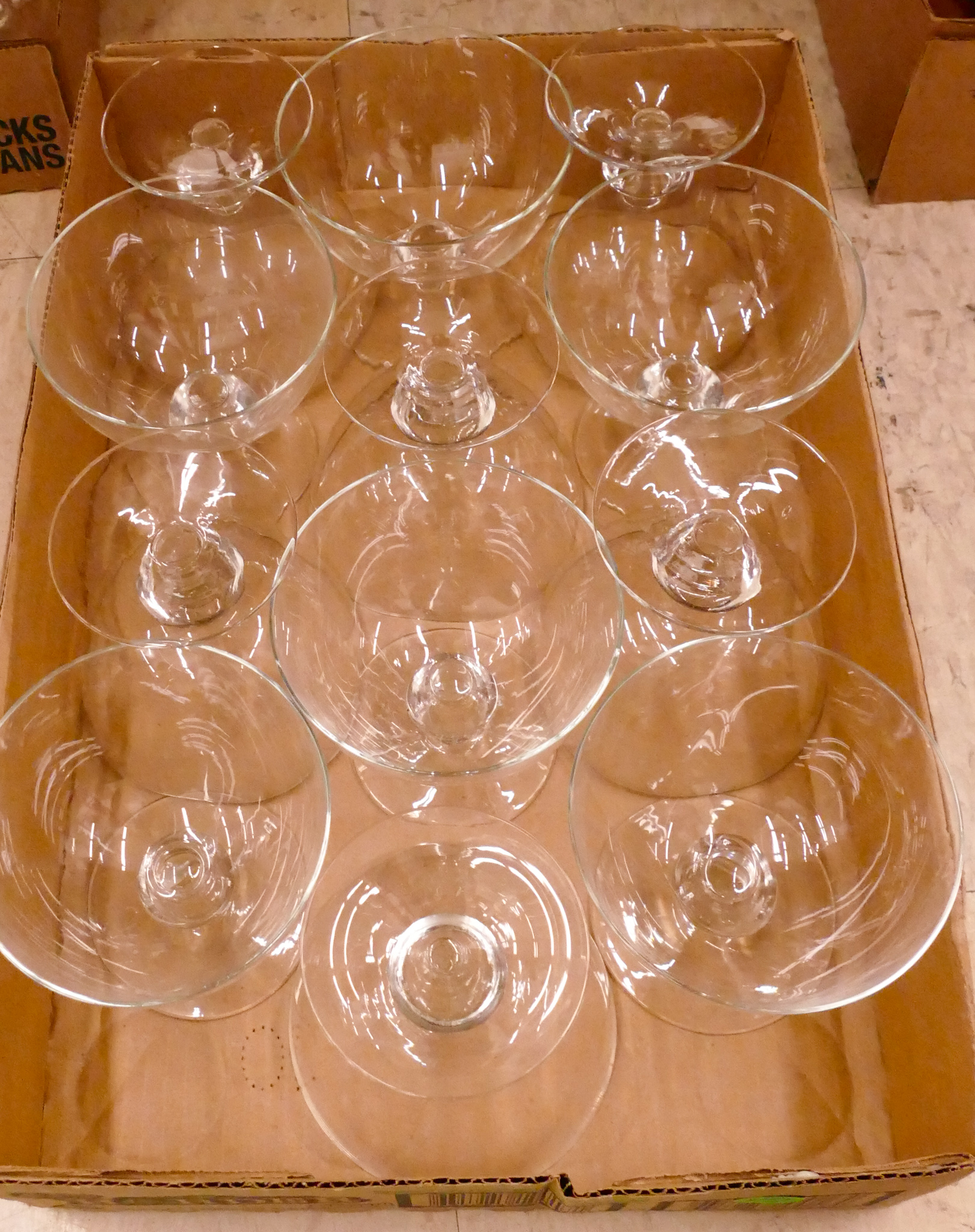 Box Set 12pc Crystal Stemware