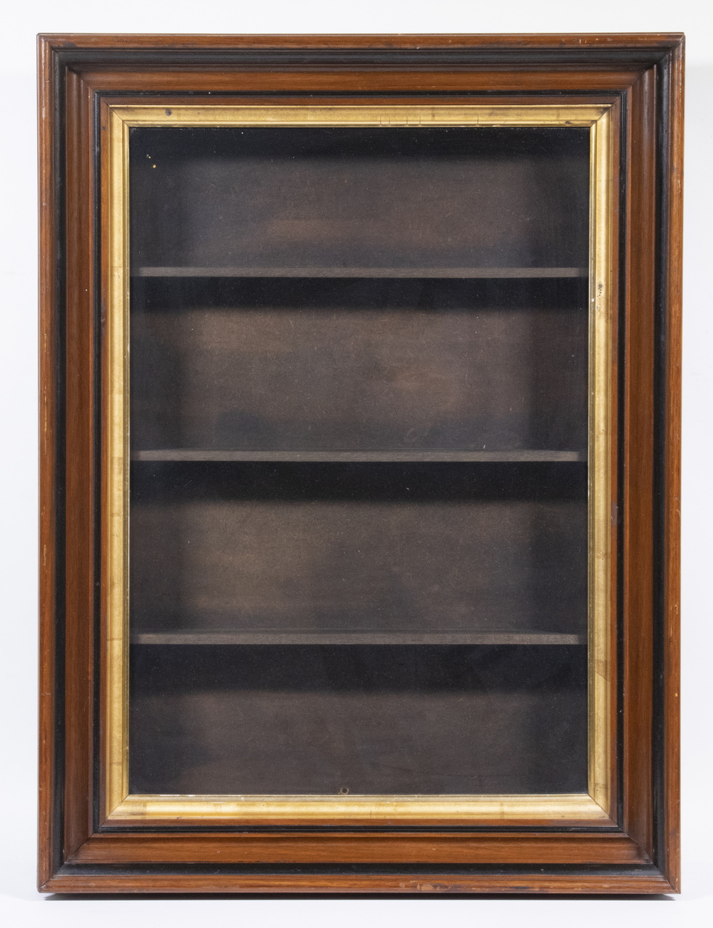 WALNUT FRAMED SHADOWBOX DISPLAY 2d66da