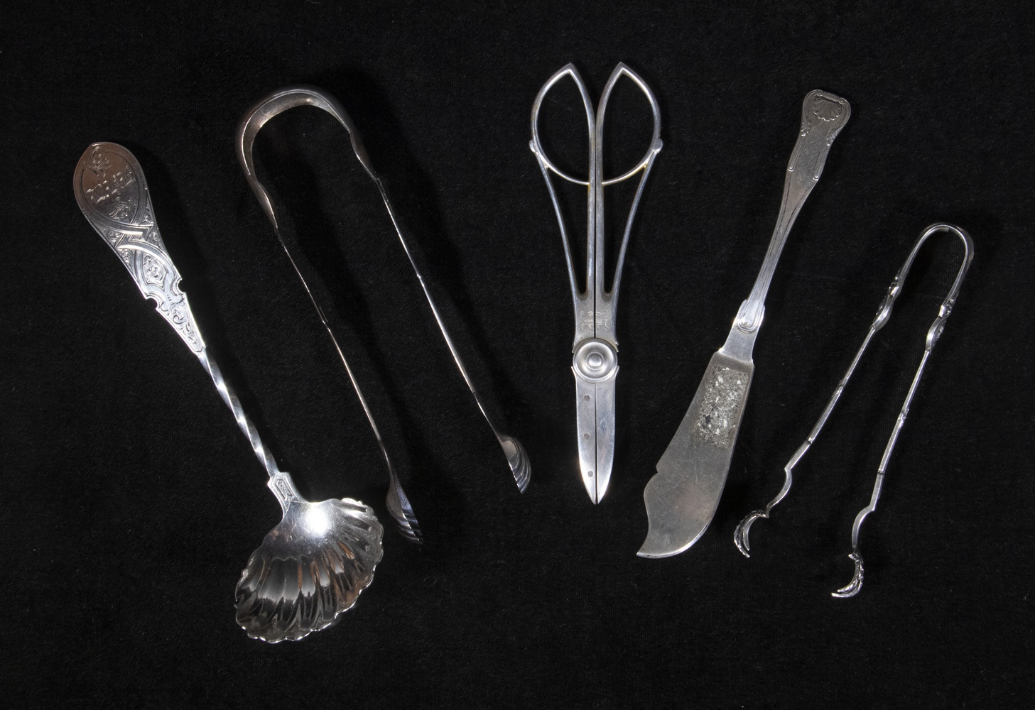 AMERICAN SILVER UTENSILS (5) Pieces,