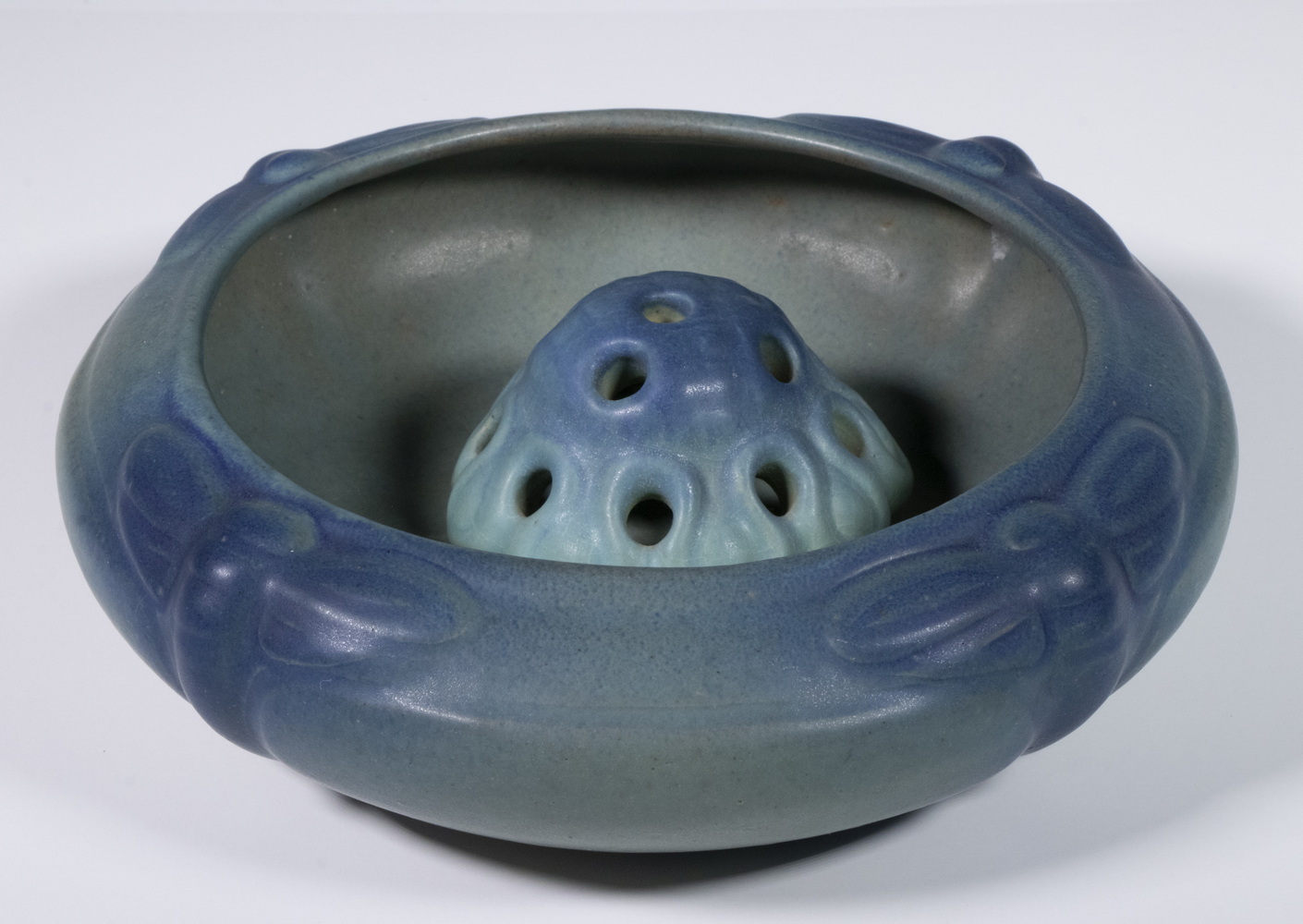 VAN BRIGGLE DRAGONFLY BOWL WITH