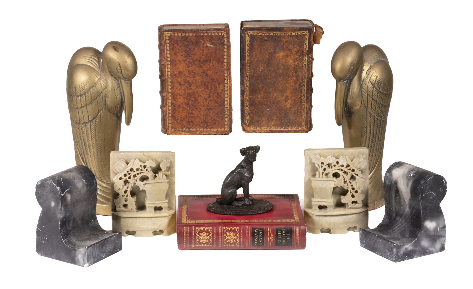 BOOKEND LOT (4) Pairs of Bookends, plus