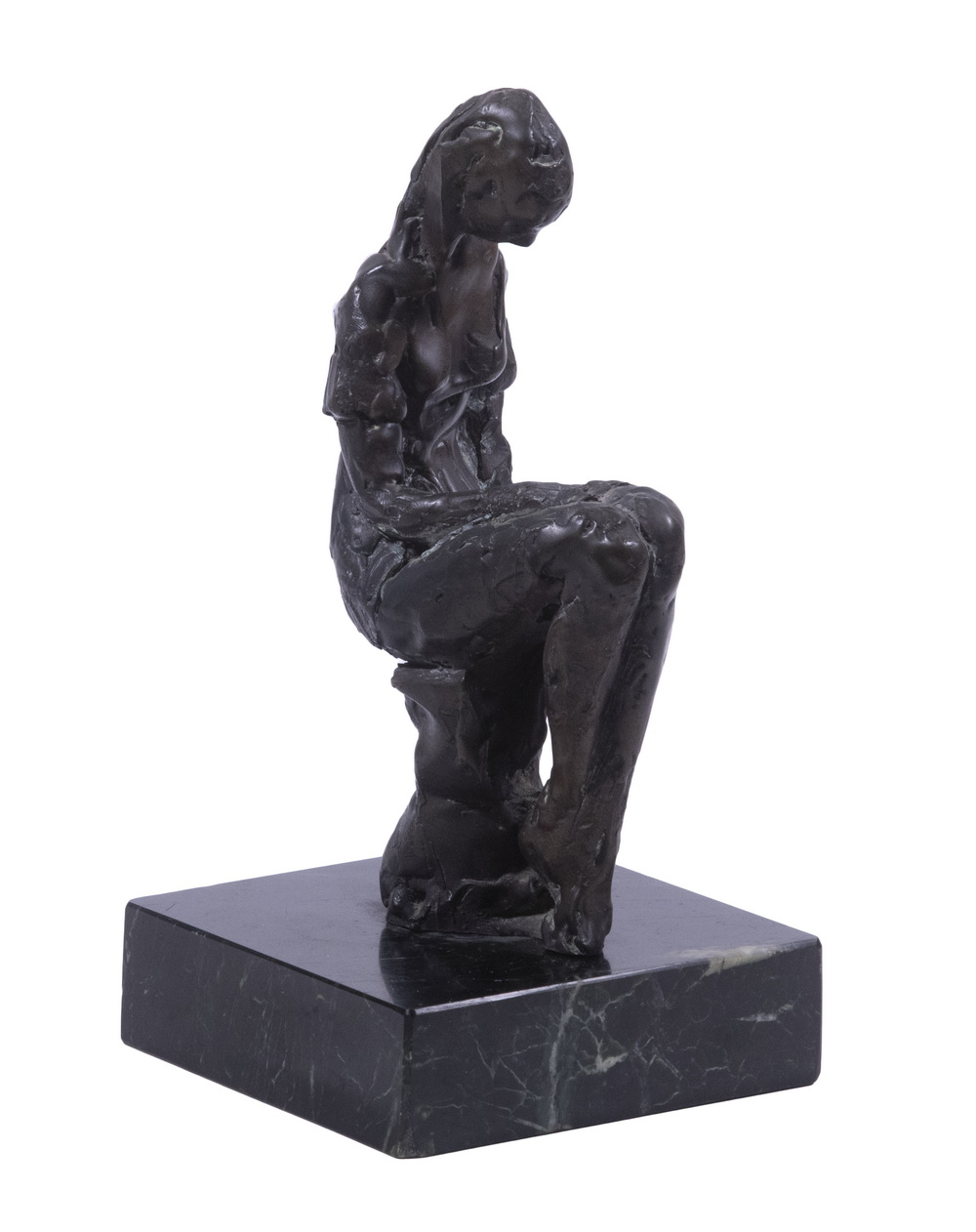 SEATED WOMAN SCULPTURE Modernist 2d677c