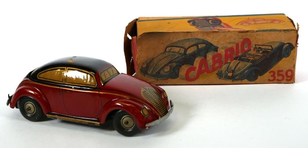 VINTAGE TIN LITHO CABRIO 359 TOY 2d6892