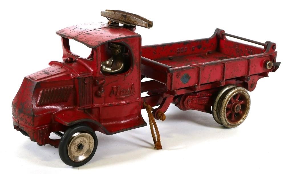 VINTAGE ARCADE MACK DUMP TRUCK 2d68b3