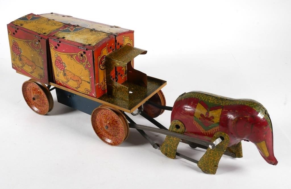 LINDSTROM TIN LITHO CIRCUS WAGON 2d68ce